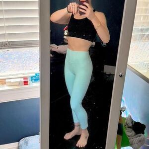 Lululemon Align High-Rise Crop 23" Ideal Mint Double Lined Rare Size 8